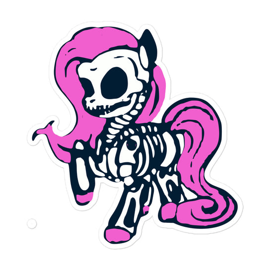 Pink Zom-Pony Bubble-free Stickers